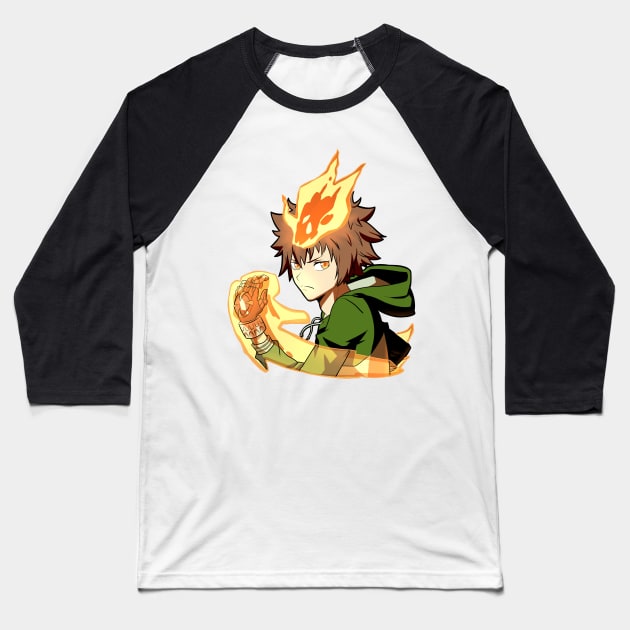 Tsunayoshi Sawada - Katekyo Hitman Reborn Baseball T-Shirt by MangaXai